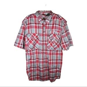 Stillwater supply Company men’s size L red plaid fishing shirt